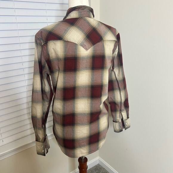 Levi's Size Medium button down 100% Cotton Snaps Pearl buttons - Picture 4 of 6